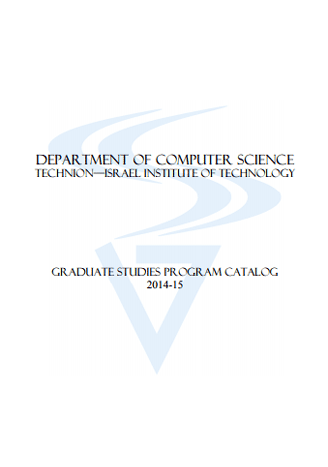 Picture of Graduate Studies Catalog 2014-2015